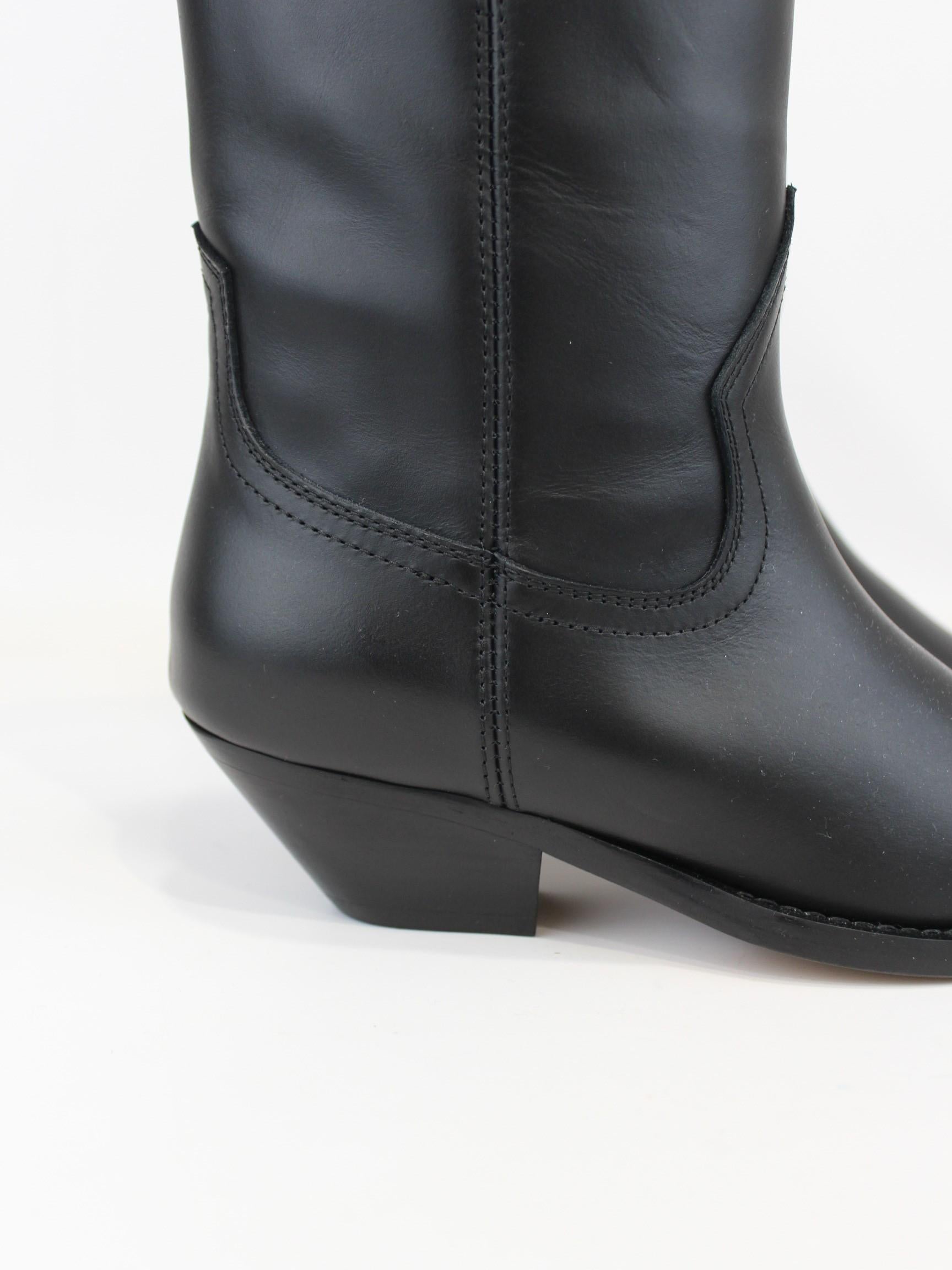 texano in pelle nero 4680 NERO VIA ROMA 15 