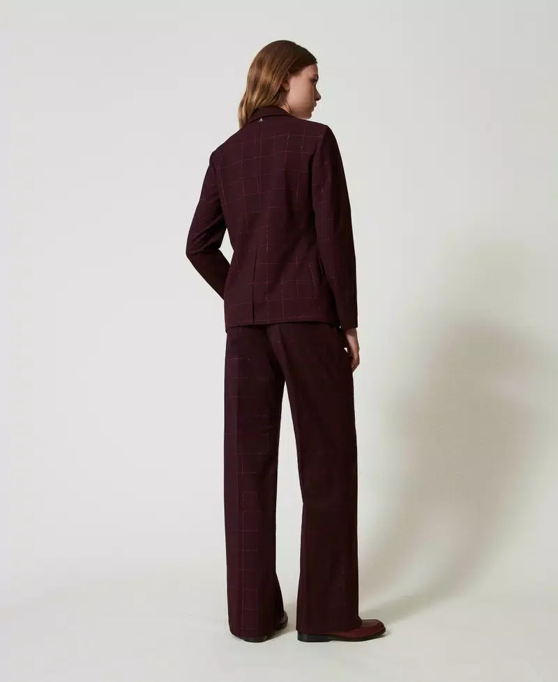 pantalone a palazzo lurex 242AT2165 11963 TWINSET ACTITUDE 