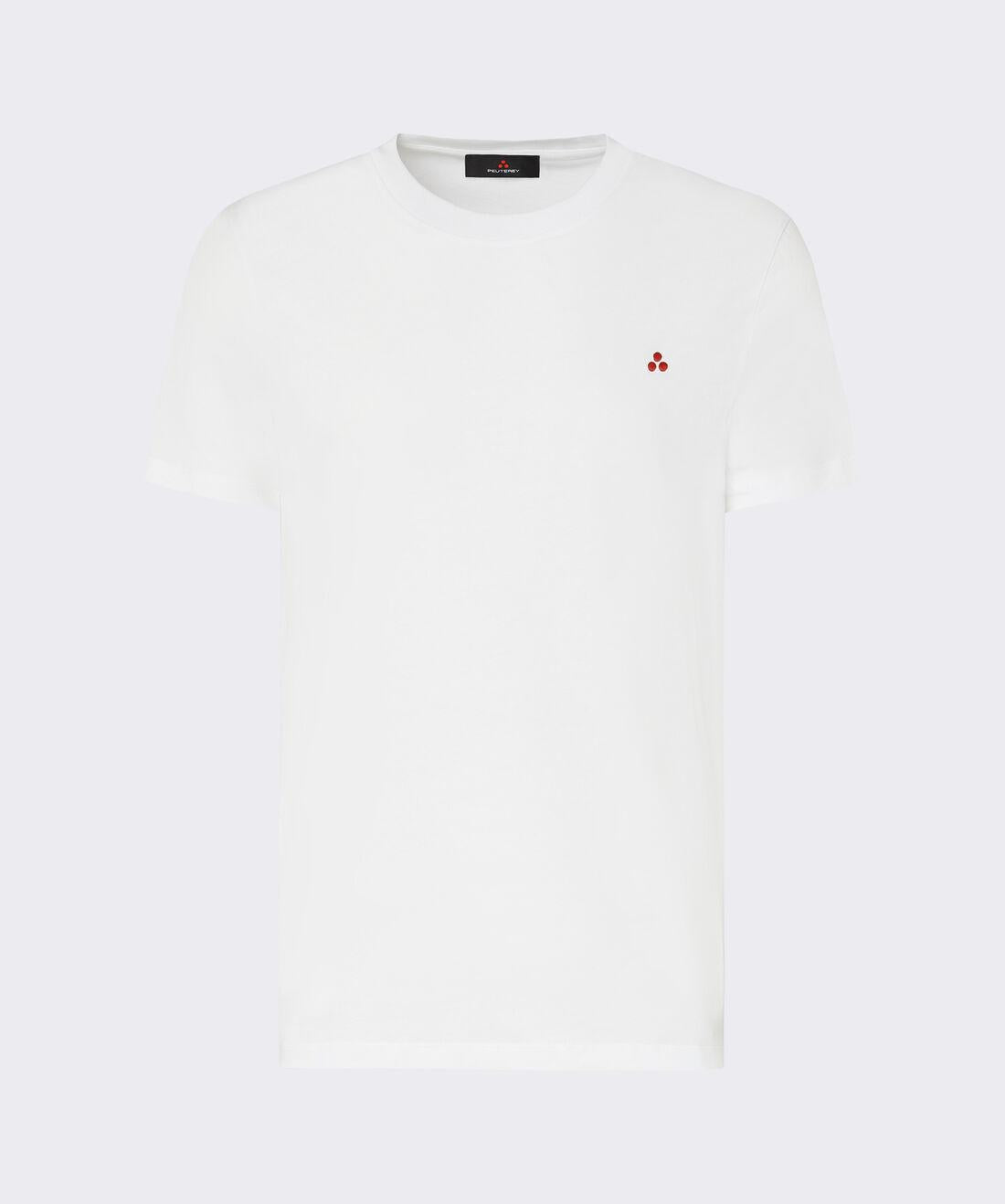 t-shirt con logo ricamato MANDERLY 04 730 PeUTEREY 