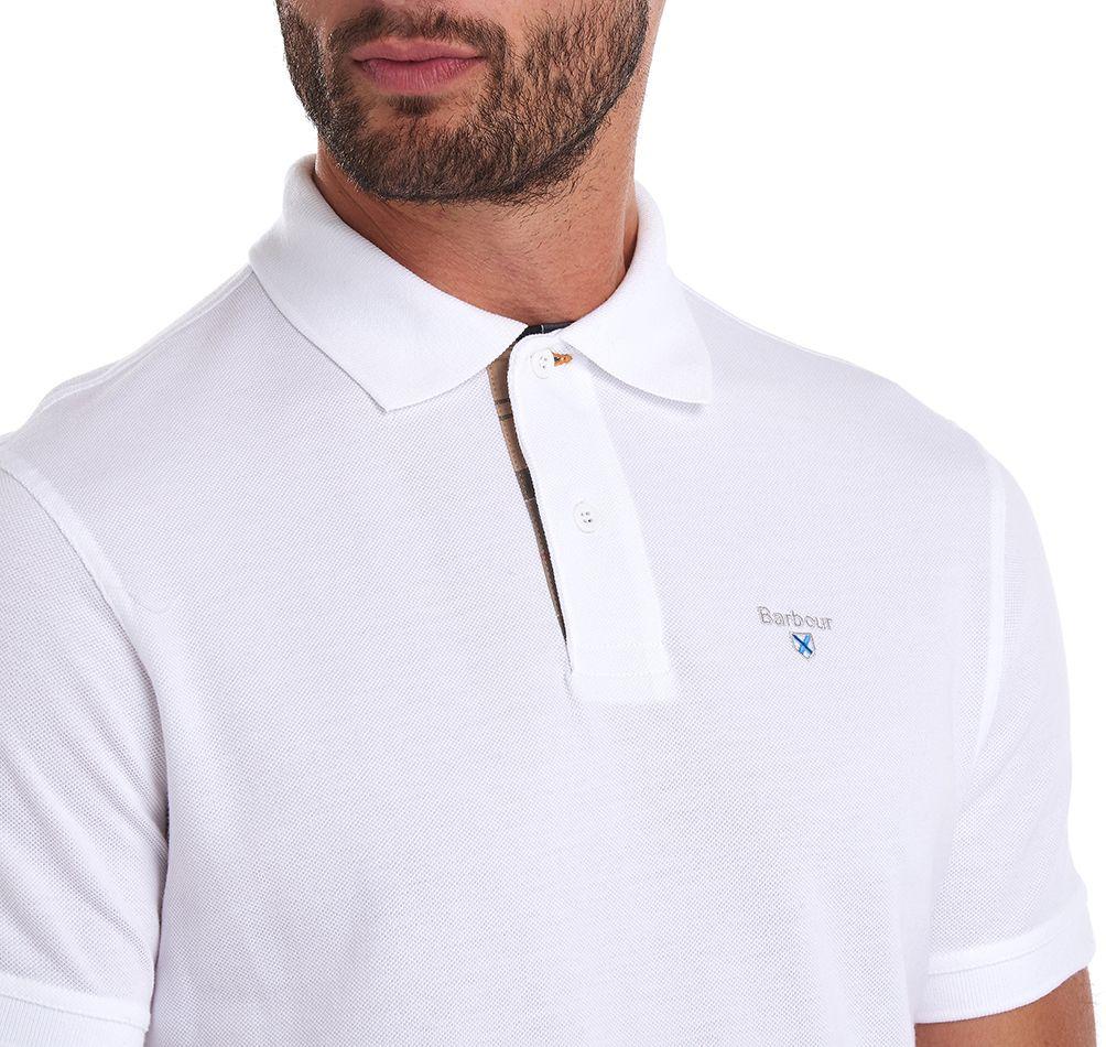 Polo con logo ricamato MML0012 WH11 BARBOUR 
