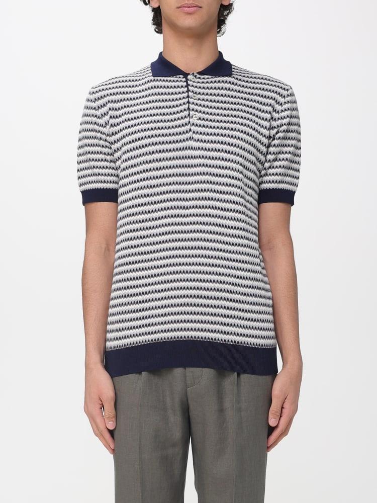 polo in maglia a fantasia 4032M517 263321 85 MANUEL RITZ 