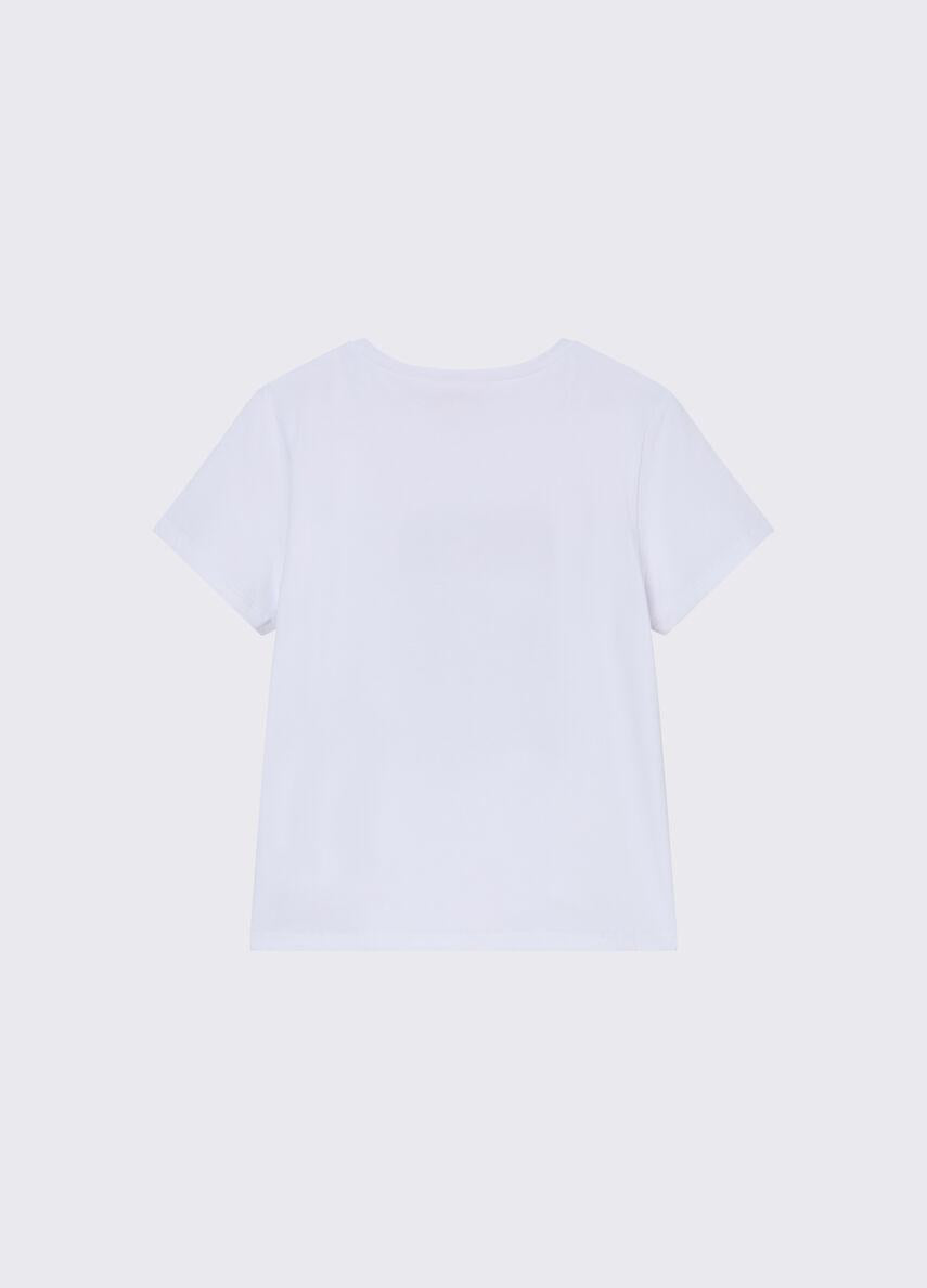 t-shirt con applicazioni GA6046JS003 L9037 LIU JO JUNIOR 
