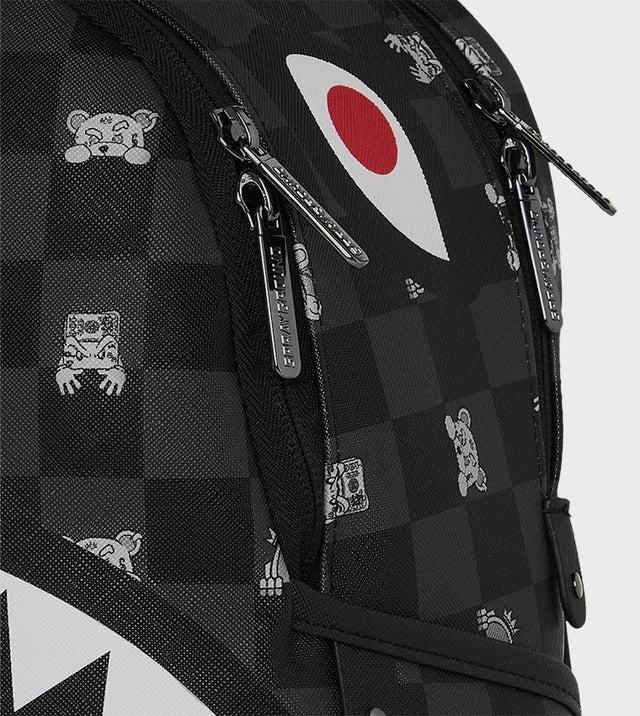 Gray Peeking Character Check Savage Backpack Sprayground 910B8908 NSZ SPRAYGROUND 