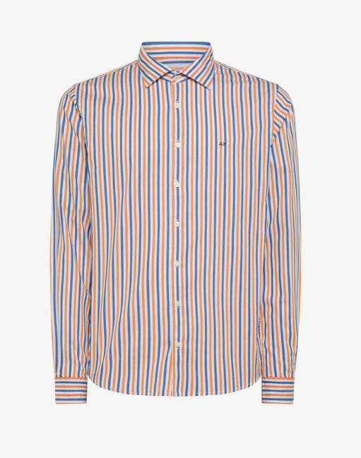camicia stripe fluo S34102 0358 SUN68 