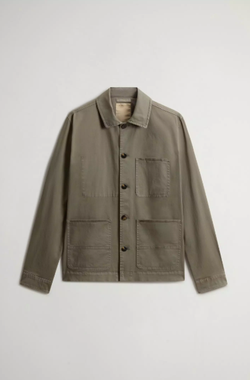 giacca a camicia chore in twill CFWOOS2042MRUT5262 6667 WOOLRICH 