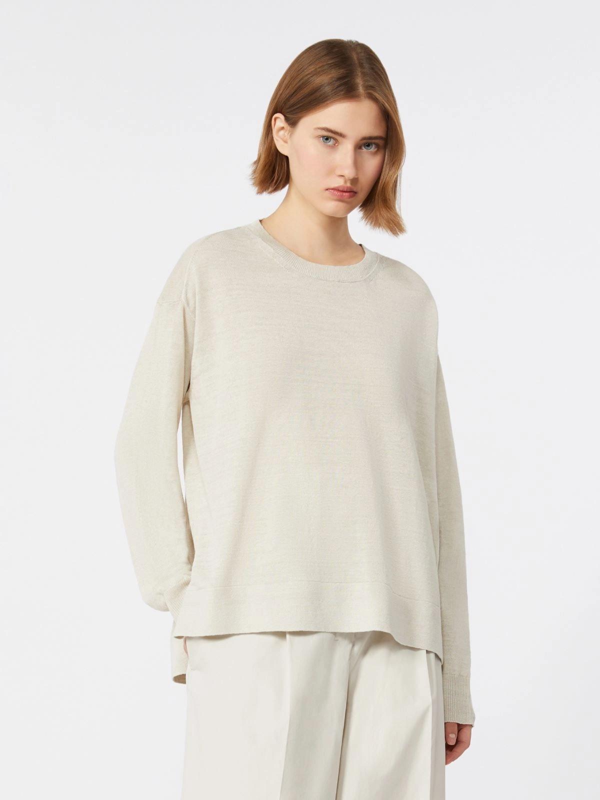 maglia in filato di lino SMMFIORIRE 002 S MAXMARA 
