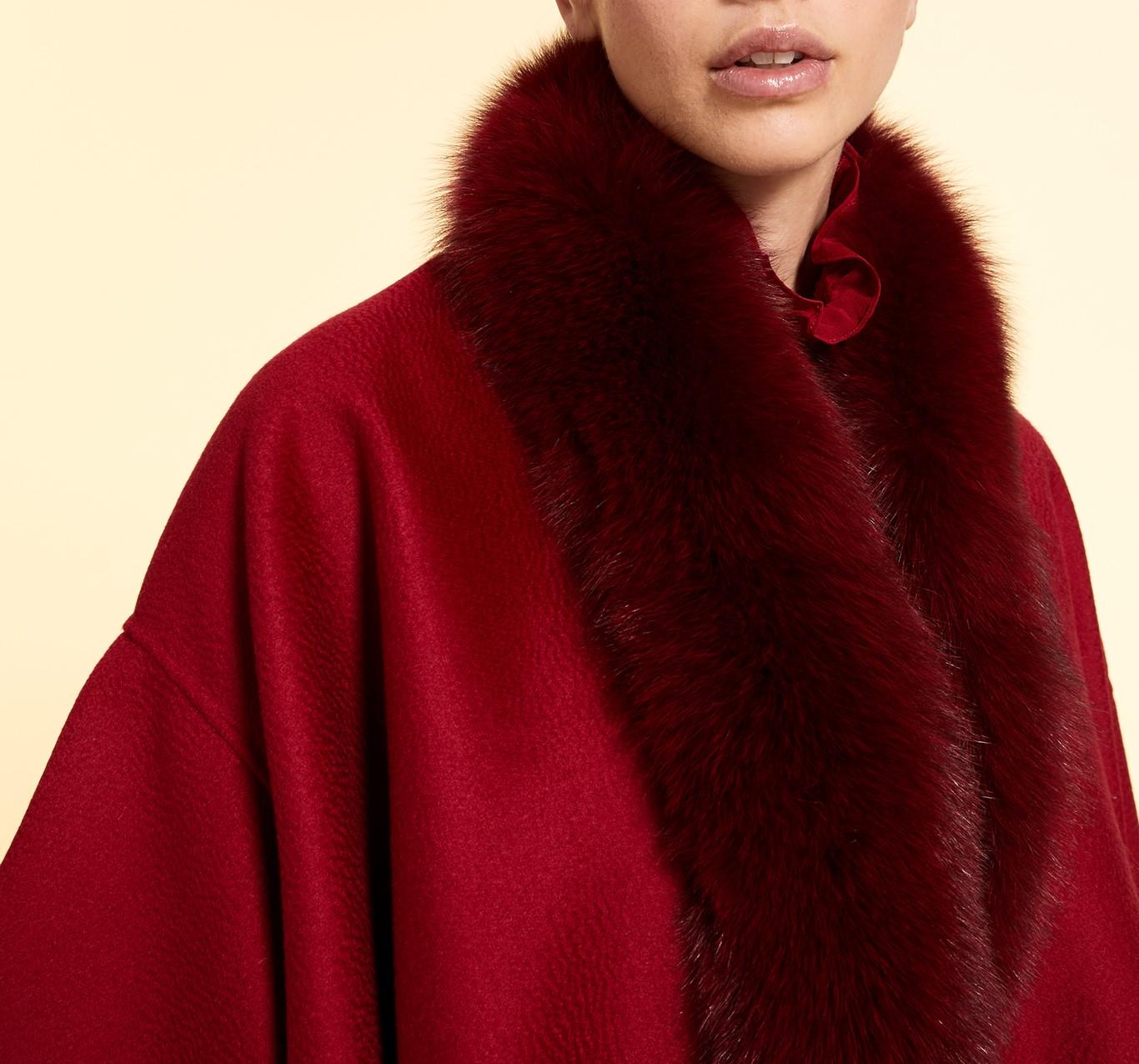 CAPPOTTO IN DOUBLE DI LANA NOTTE 34 MARINA RINALDI 