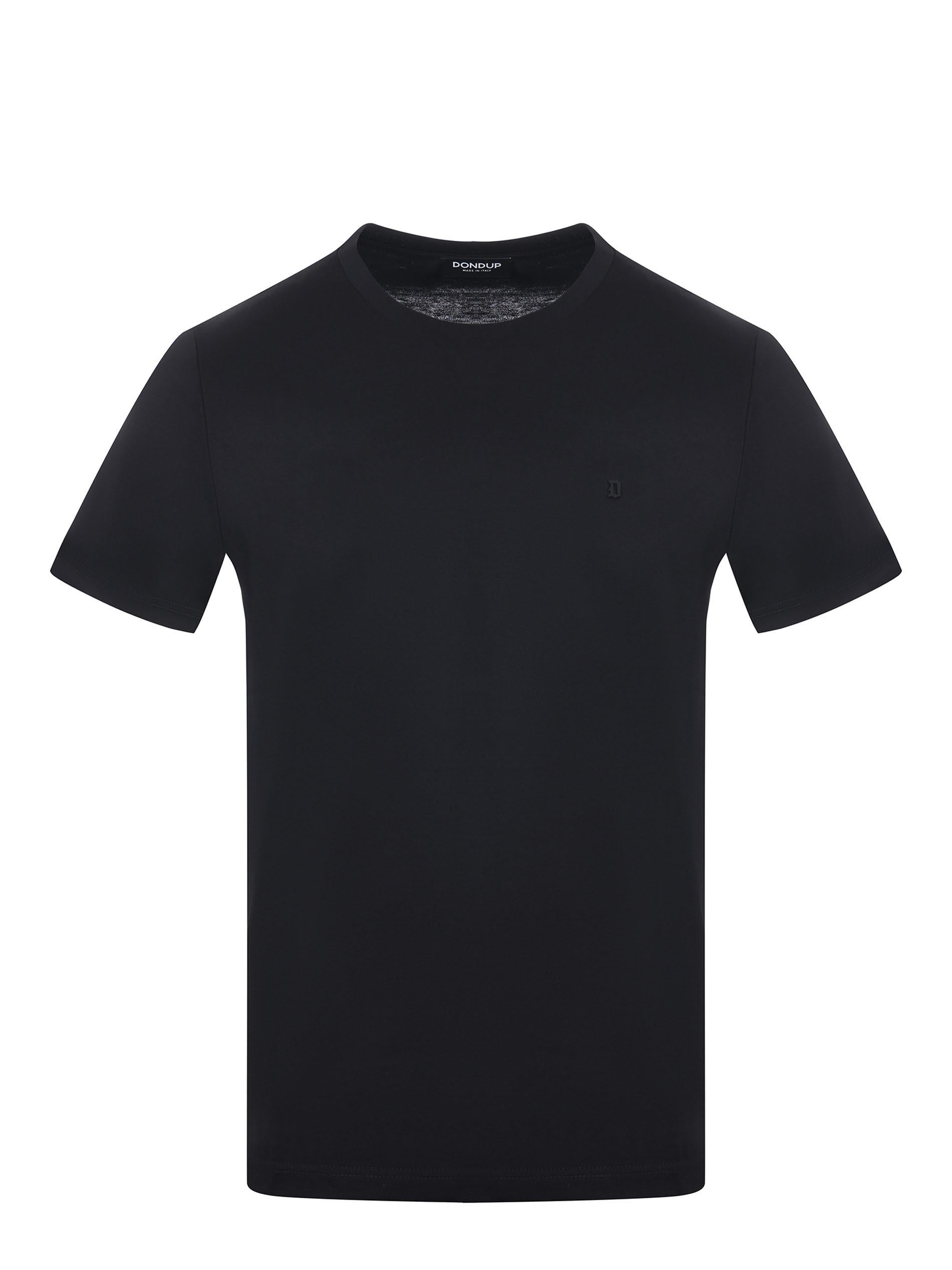 t-shirt con logo gommato US198JF0271UZL4 999 DONDUP 