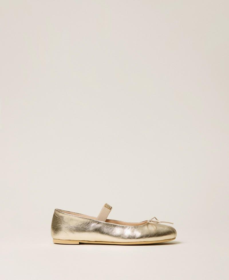 ballerina mary jane in pelle 261GCJ022 10363 TWINSET GIRL 