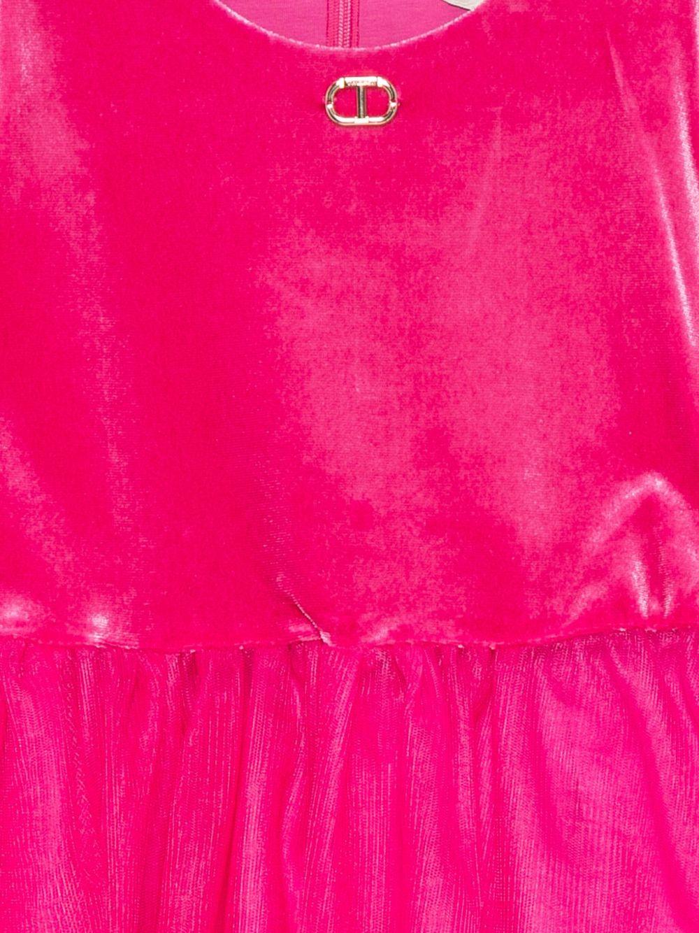 abito con fiocco e gonna in tulle 252GB2200 00338 TWINSET GIRL 