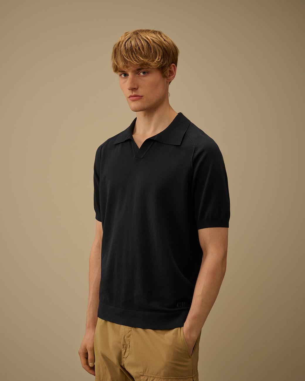 polo cotton sleeve 20CMKN104A 006323O 888 CP COMPANY 