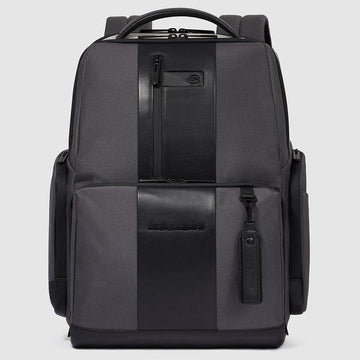 zaino grande in tessuto e pelle CA4532BR2S GRN PIQUADRO 