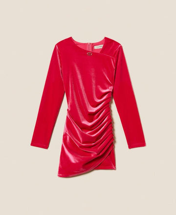 abito corto in ciniglia 252GJ2035 00338 TWINSET GIRL 