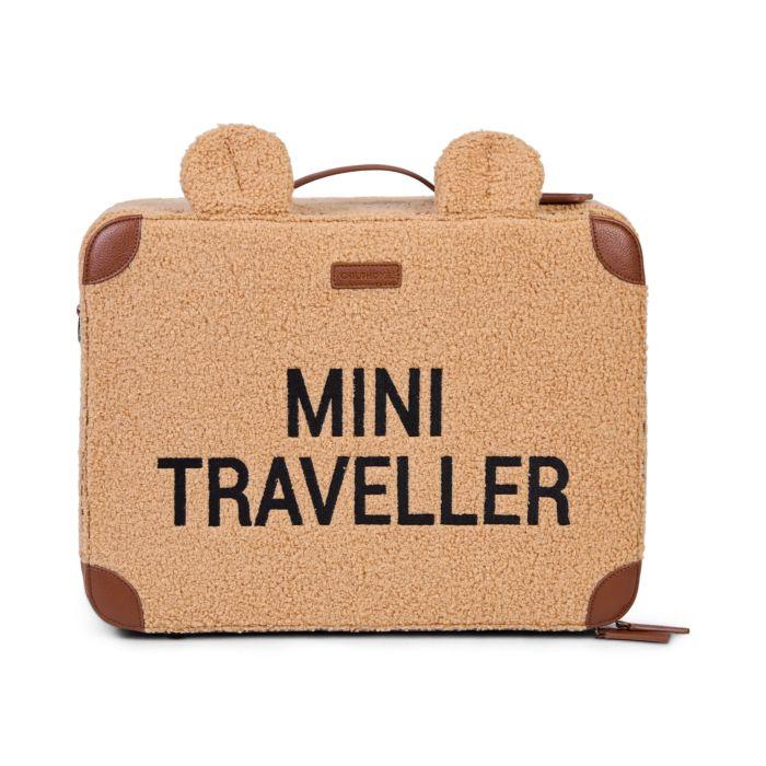 trolley mini traveller VALIGIA MINI MARRONE ORSO CHILDHOME 