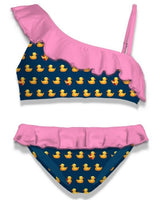 MC2 SAINT BARTH costume monospalla paperelle Blu