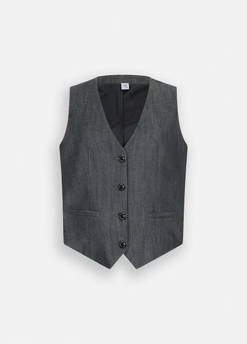 gilet in denim UF5226D0266 87457 LIU JO DENIM 