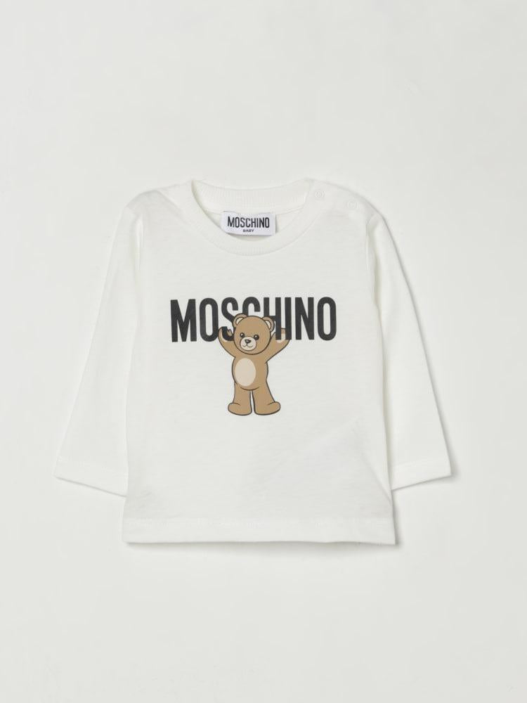 t-shirt teddy moschino MZ000RLAA10 10063 MOSCHINO KIDS 
