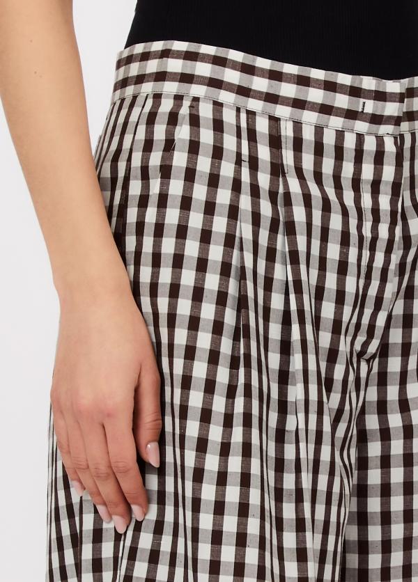 bermuda a quadri WA6318T418 P9243 LIU JO WHITE 