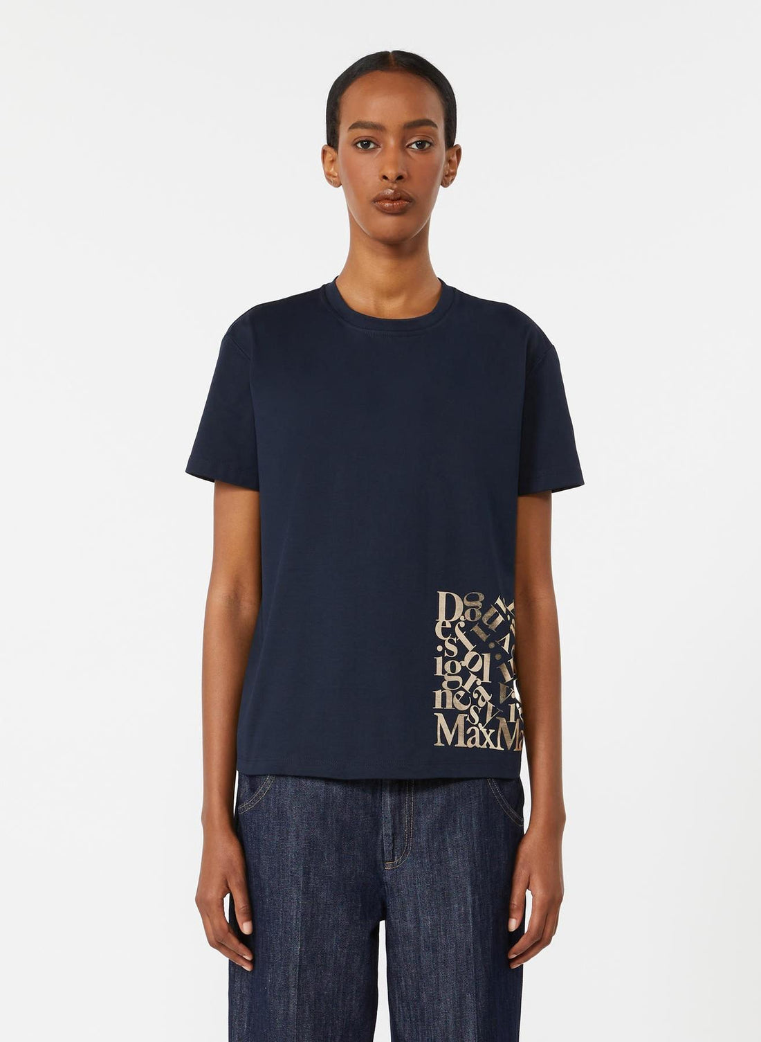 t-shirt in jersey di cotone SMMEDILE 006 S MAXMARA 