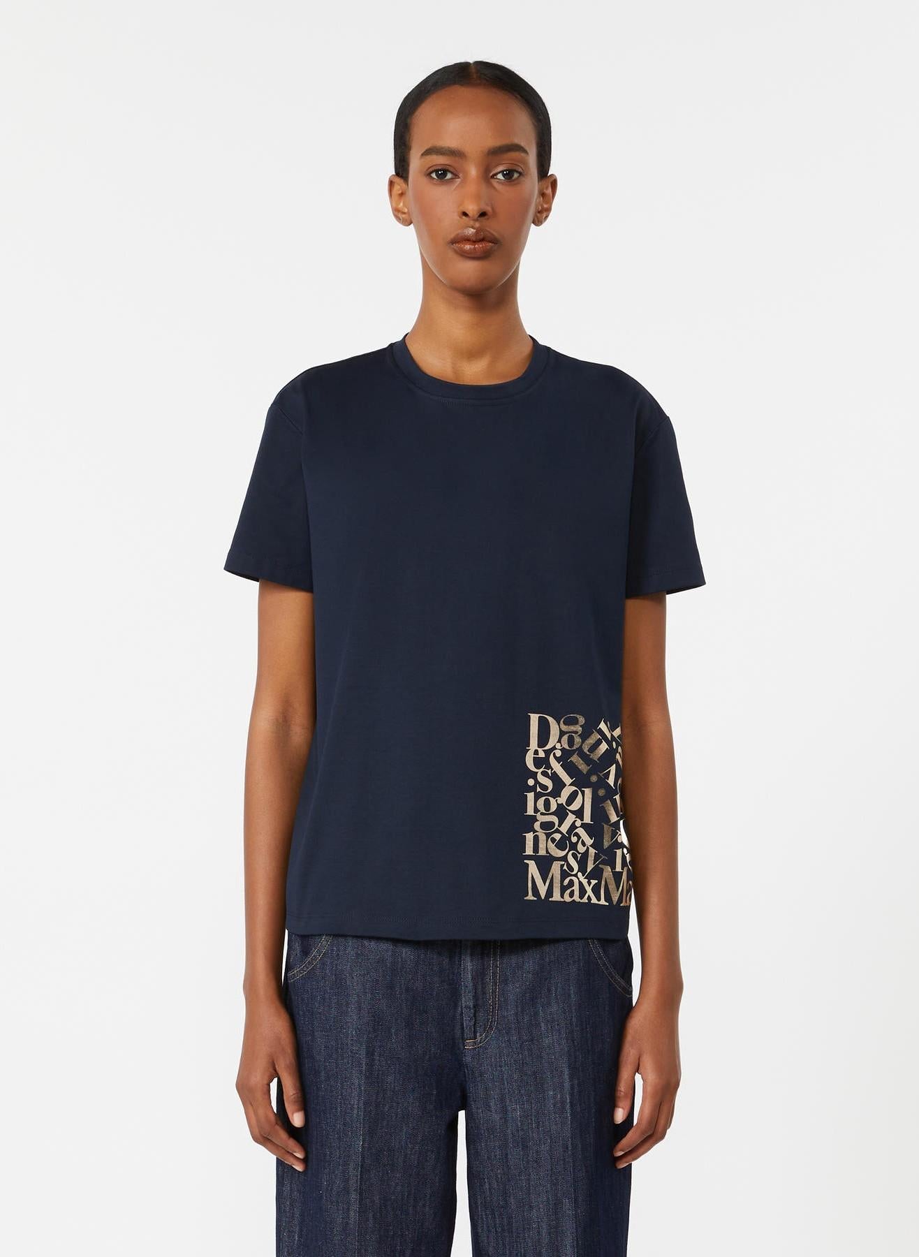 t-shirt in jersey di cotone SMMEDILE 006 S MAXMARA 