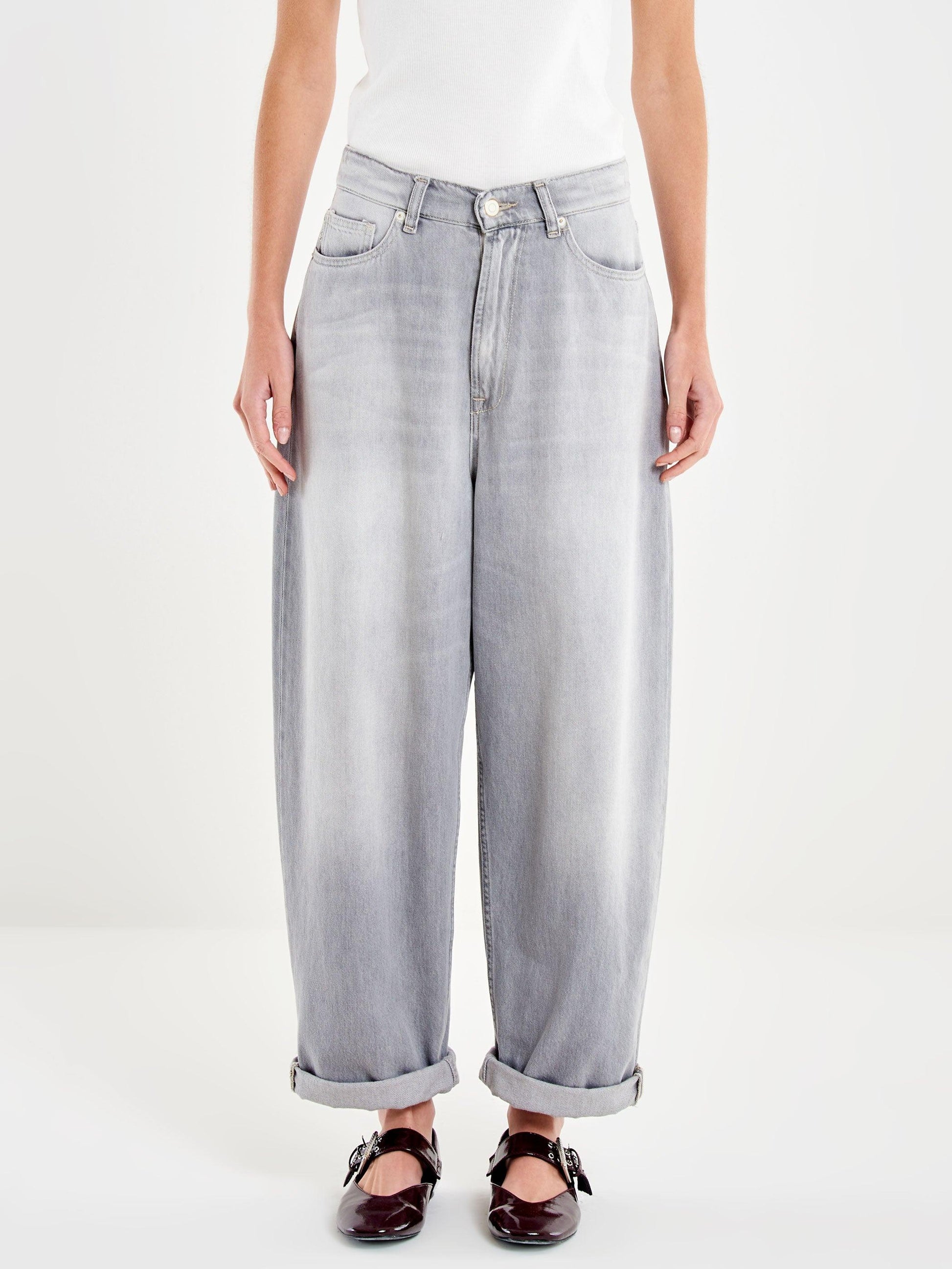 jeans laila relaxed fit DAB 5155 DENIM GRIGIO VICOLO 