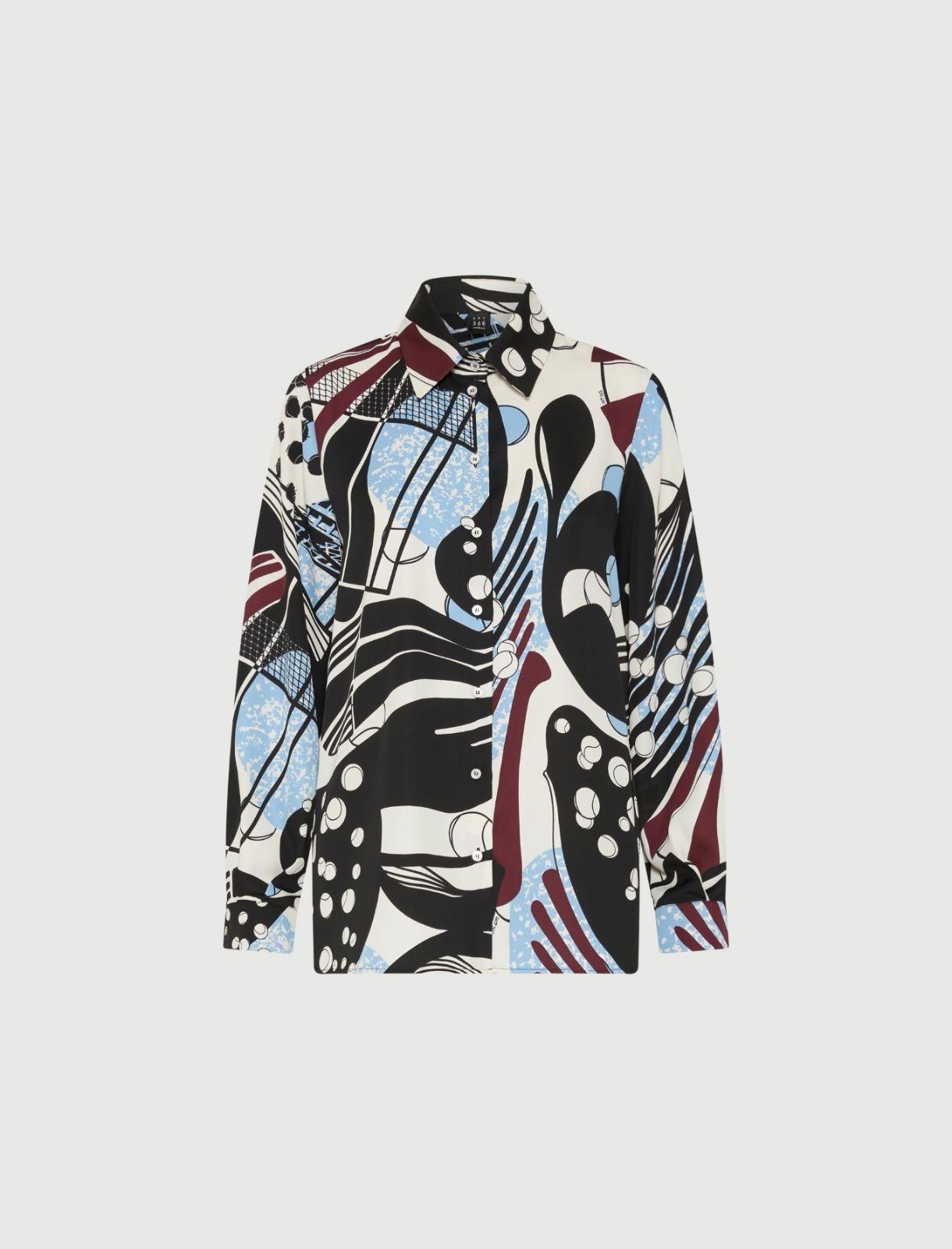 camicia in satin stampato SPINTA 001 MARella ART. 365 