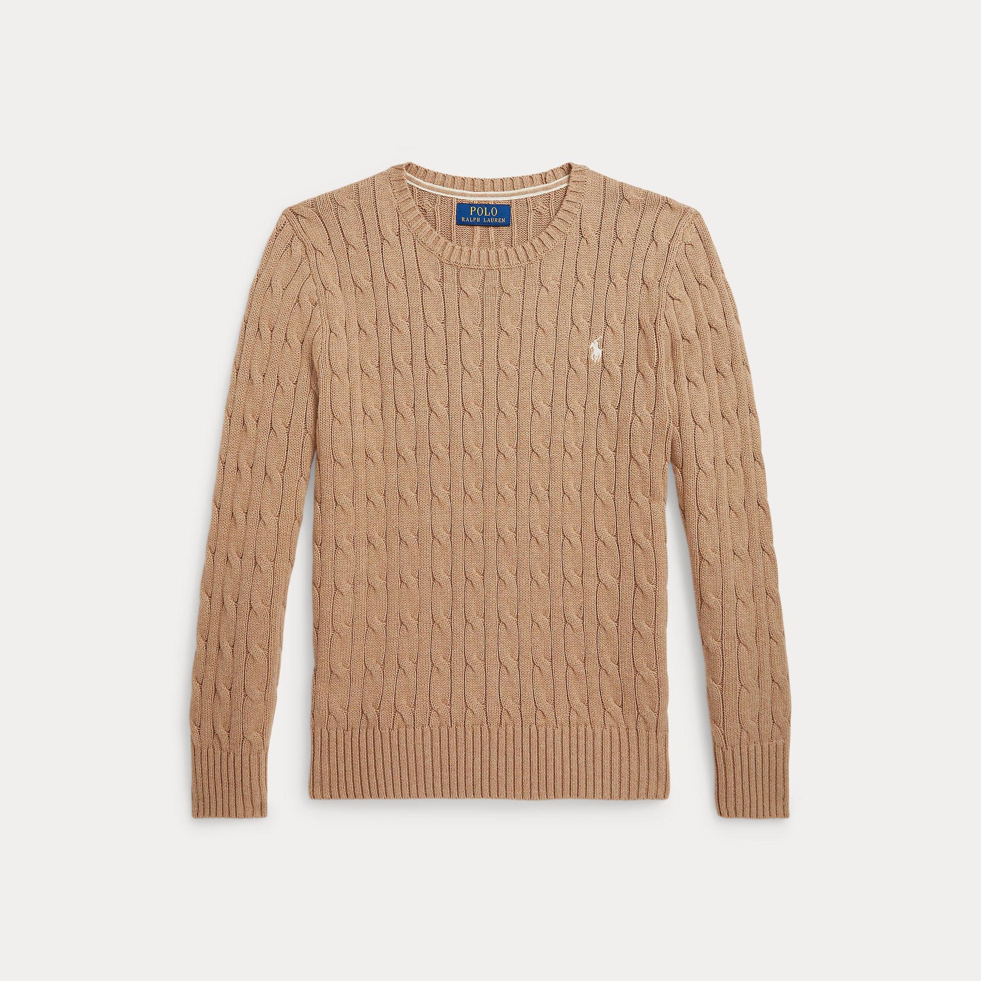 maglione a trecce bimbo 323702674515 CML HTHR RALPH LAUREN POLO 