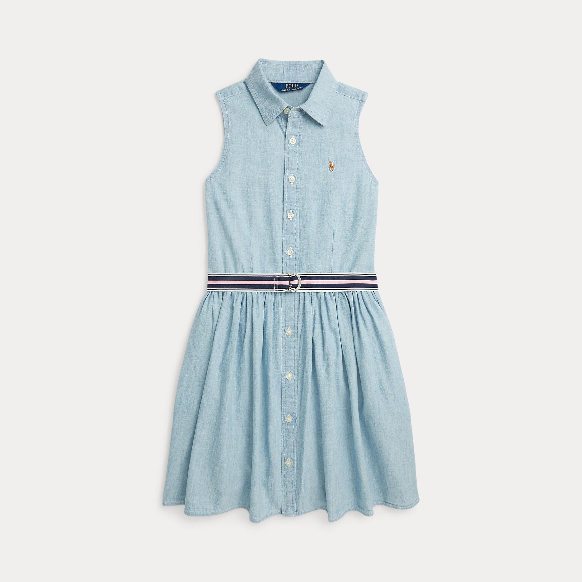 abito in chambray con cintura 313-934151 001 RALPH LAUREN POLO 