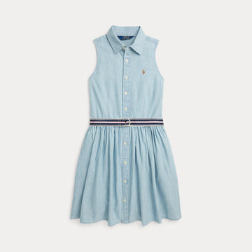 abito in chambray con cintura 313-934151 001 RALPH LAUREN POLO 