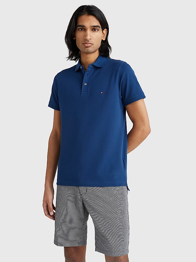 Polo slim fit maniche corte MW0MW17771 C5F TOMMY HILFIGER 