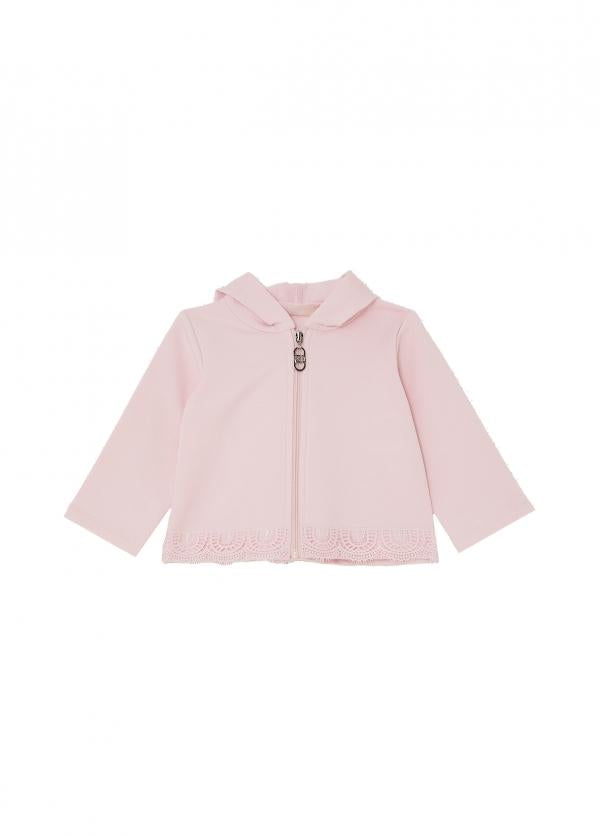 felpa full zip e cappuccio HA6025FS090 P9429 LIU JO JUNIOR 