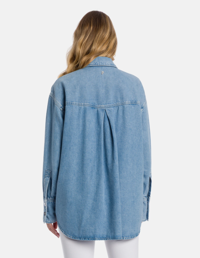 camicia over in denim DC460DFE332DMB9 800 DONDUP 
