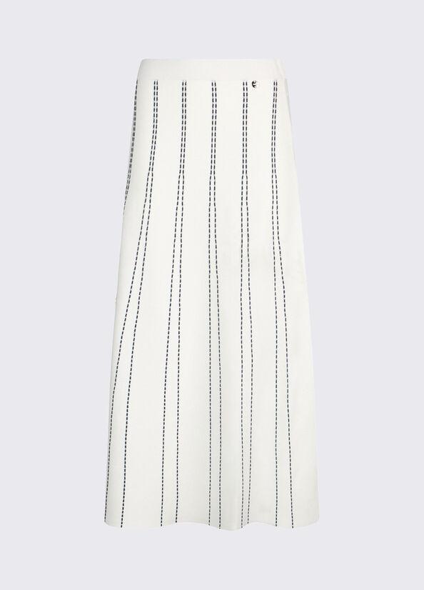 gonna midi in maglia WA6148MA81R 03A83 LIU JO WHITE 