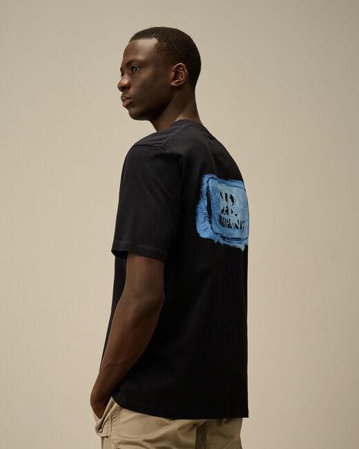t-shirt con logo grafico 18CMTS143A 006586W 888 CP COMPANY 