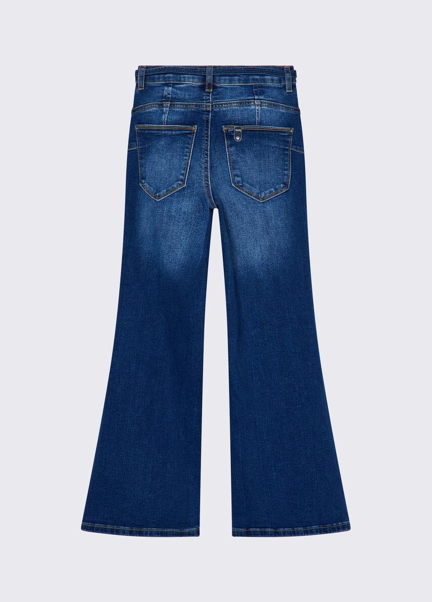 jeans flare con cintura GA6079D5051 78899 LIU JO JUNIOR 