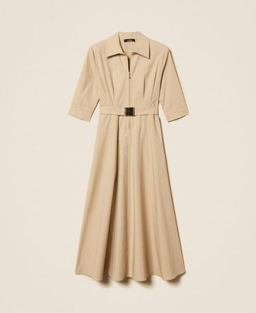 abito lungo con cintura 261AP2284 13191 TWINSET ACTITUDE 