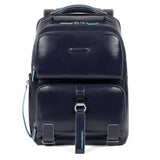 PIQUADRO ZAINO B2 IN PELLE FAST CHECK Blu