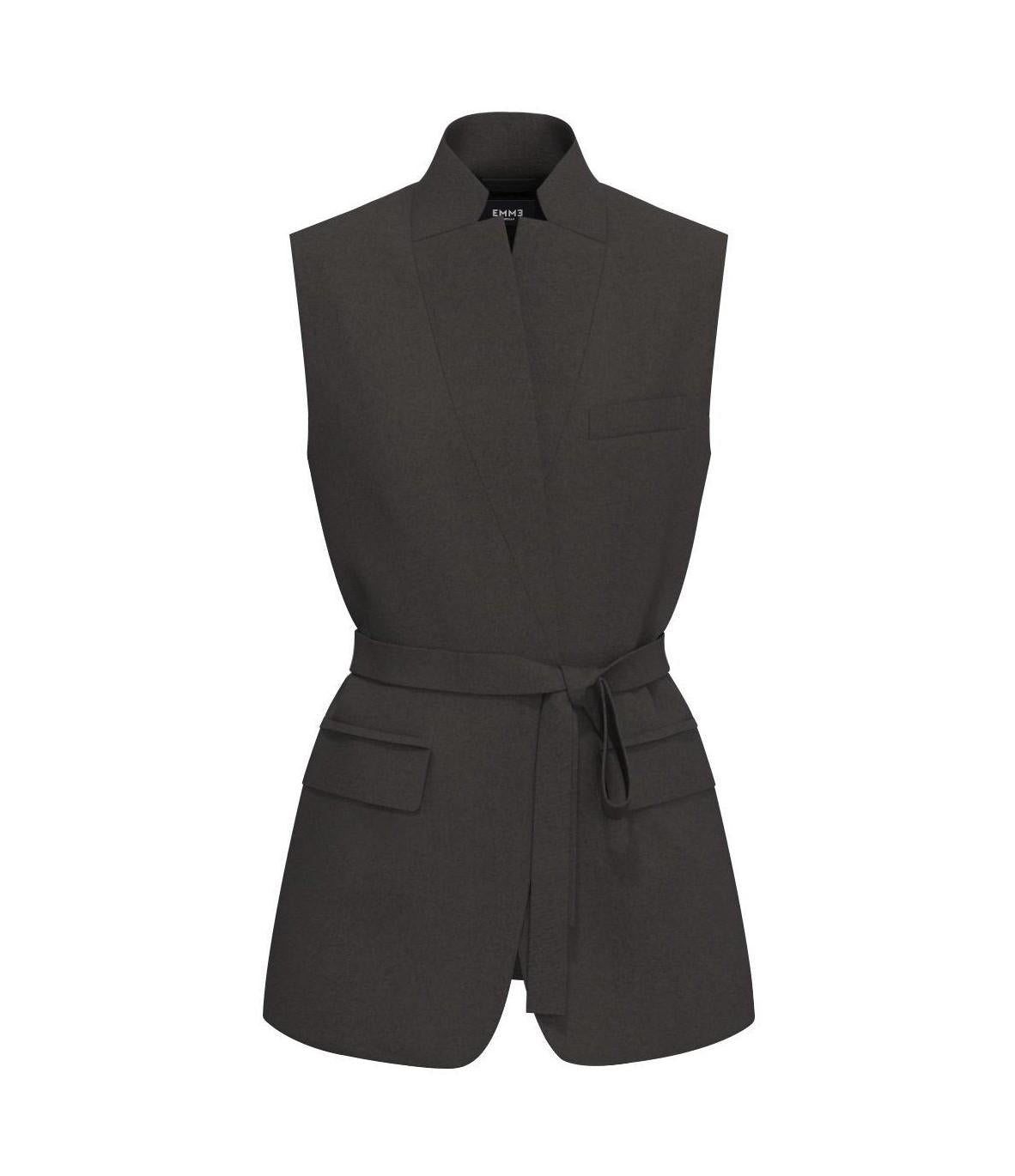 blazer smanicato con cinta URSULA 010 EMME MARELLA 