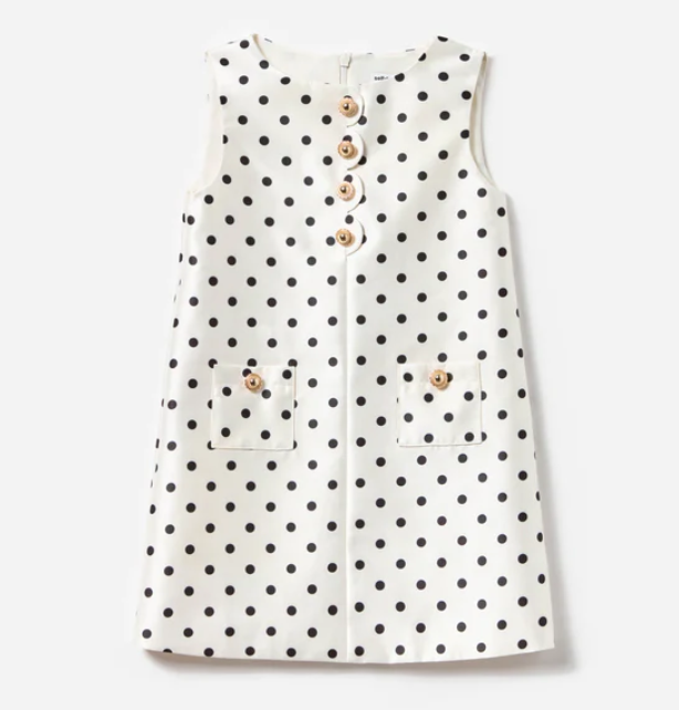 abito smanicato a pois 721S-C CREAM SELF-PORTRAIT 