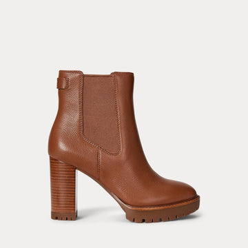 stivaletto in pelle martellata 802-974391 002 LAUREN RALPH LAUREN 