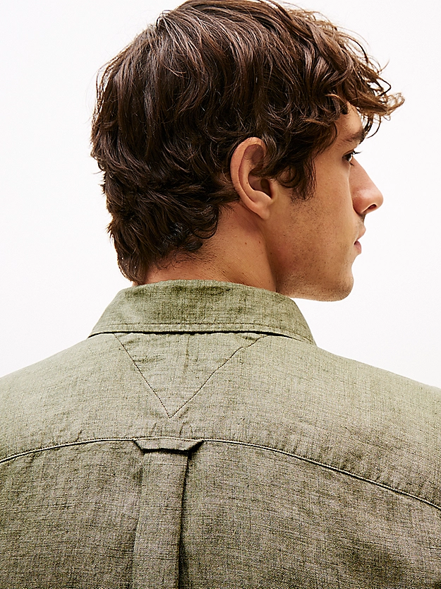 camicia in puro lino MW0MW34602 PLI TOMMY HILFIGER 