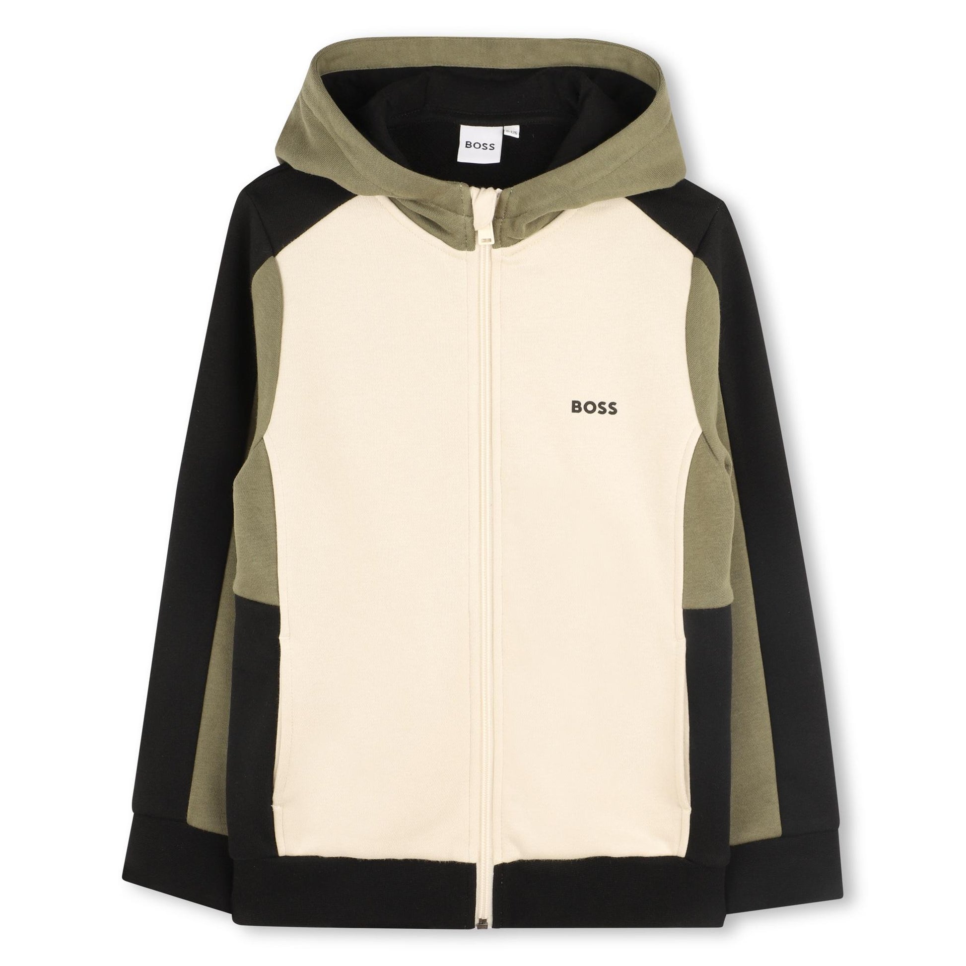 felpa con cappuccio e full zip J52322 21C BOSS 
