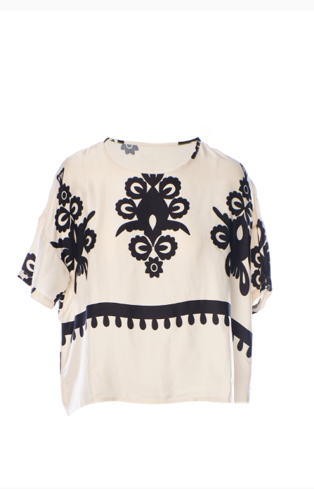 blusa con stampa A175ST151 BLACK ANONYME 