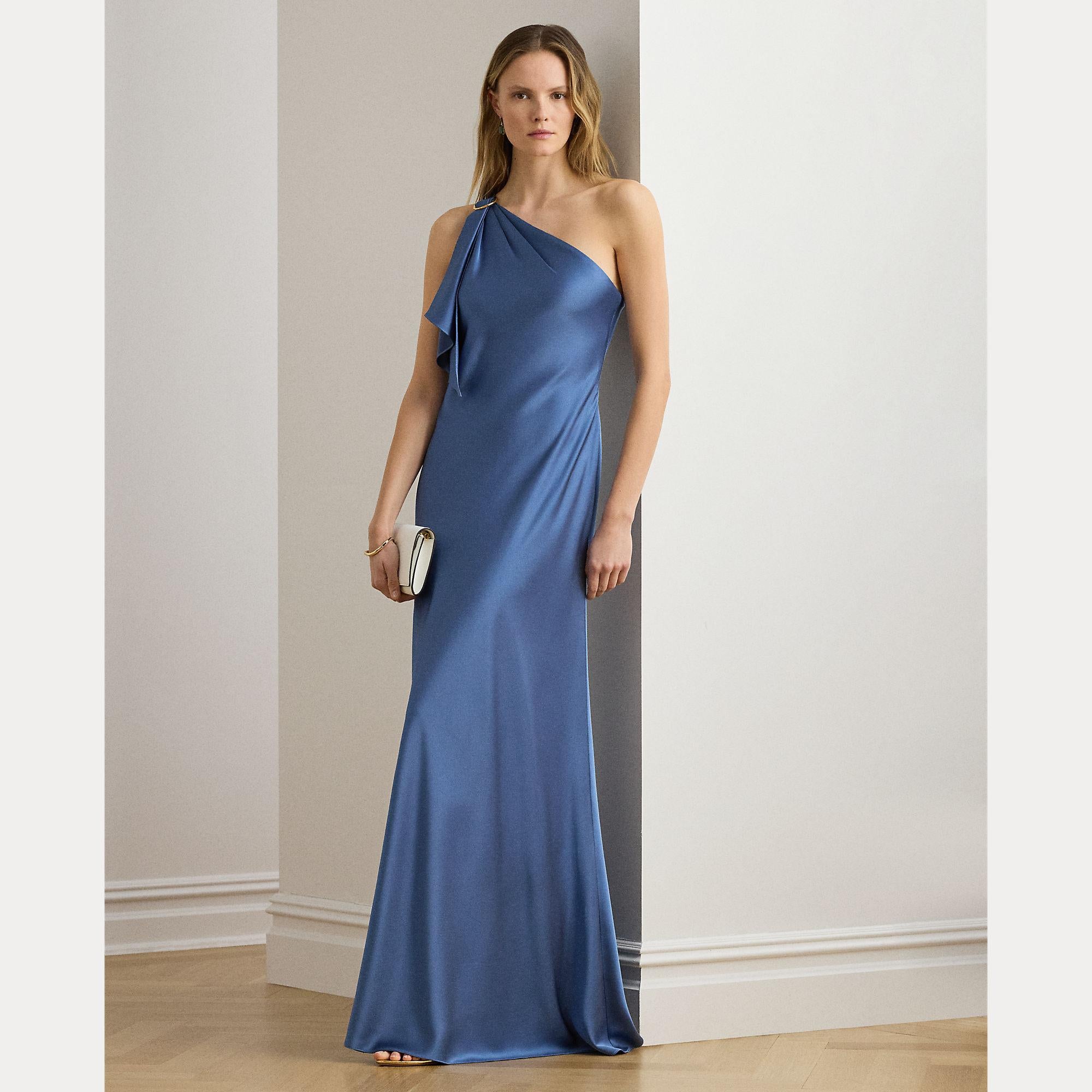 abito monospalla in raso 253-909454 012 LAUREN RALPH LAUREN 