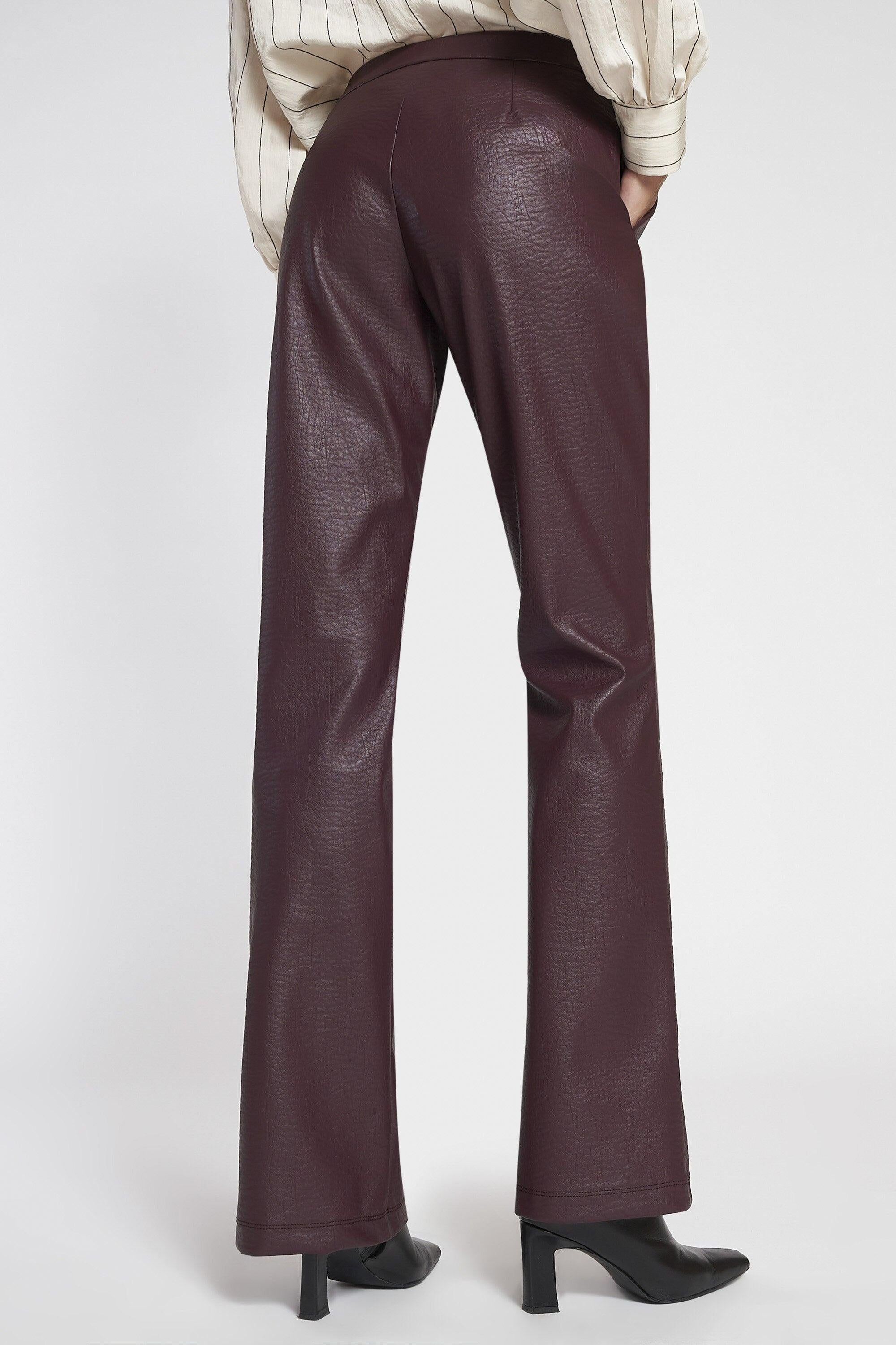 Pantalone a zampa in ecopelle PAOS17 39 CARLAG 