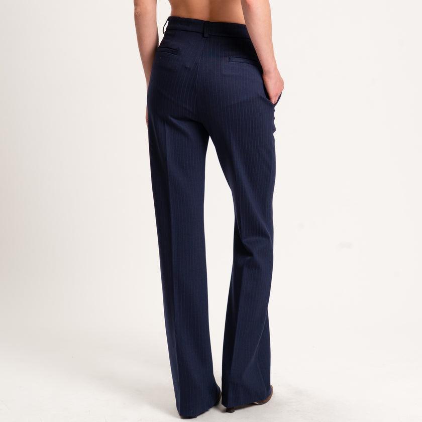 pantalone gessato TF0264 BLU VICOLO 