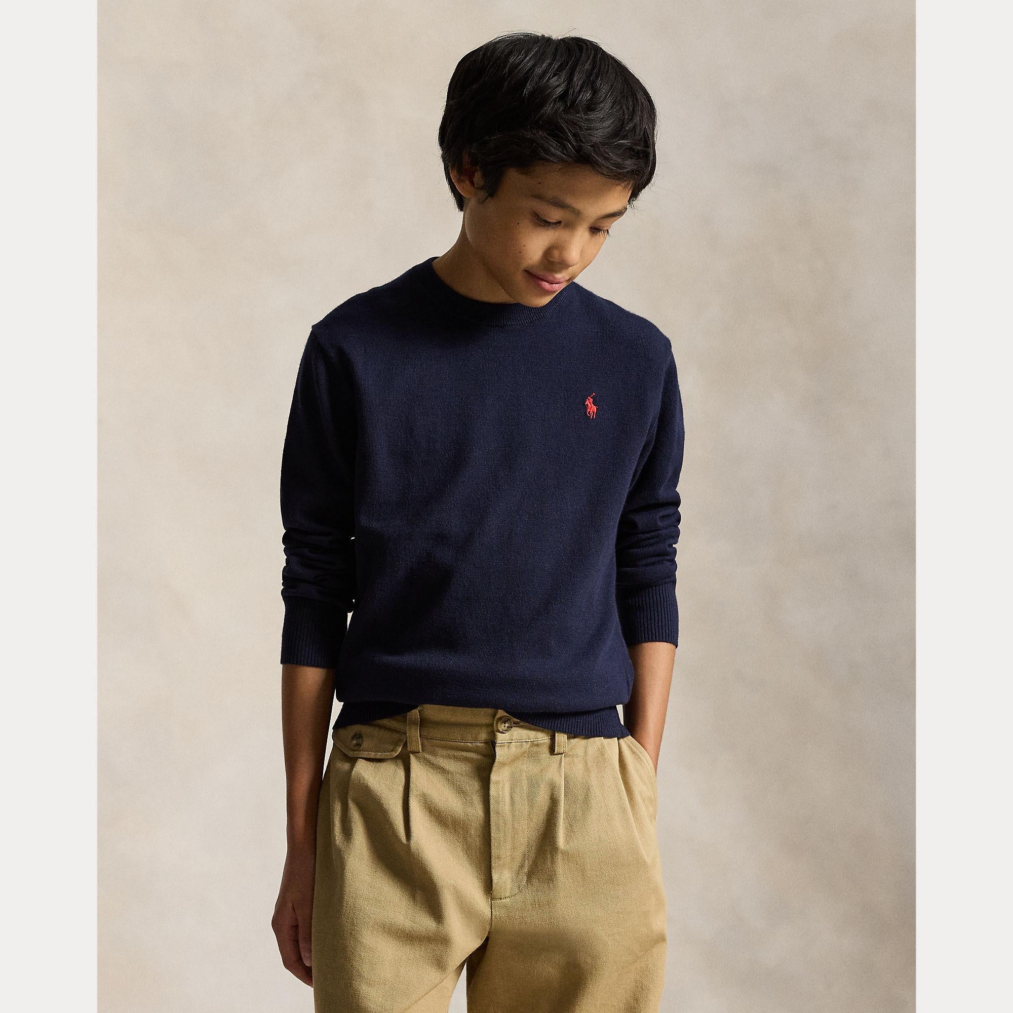 maglione girocollo in cotone 323-799887 031 RALPH LAUREN POLO 