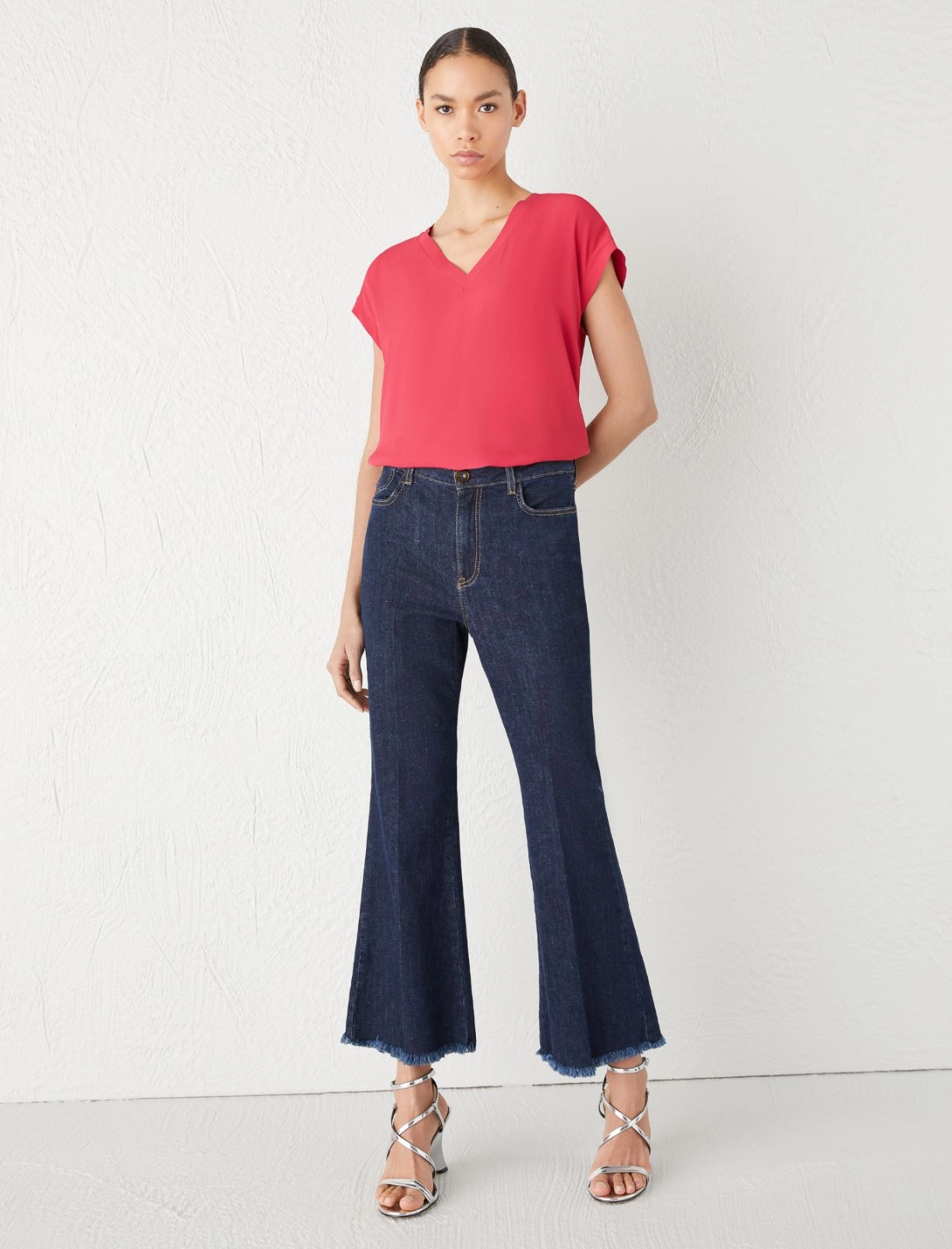 blusa con scollo a V PIALLA 003 MARella 