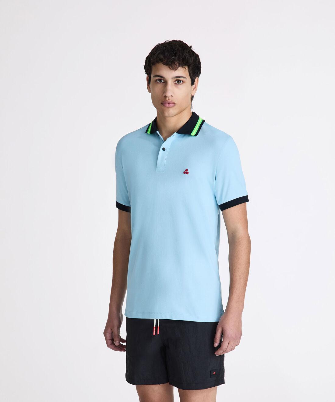 polo con dettagli fluo NEW SELANDINA STR 04 290 PeUTEREY 