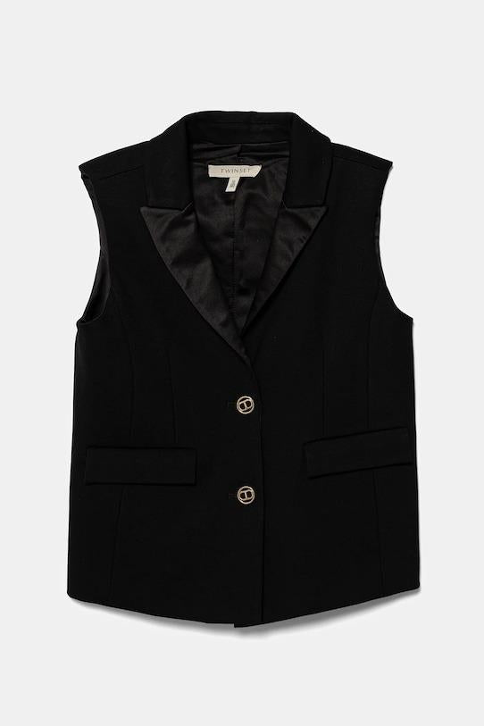 gilet con bottoni 252GJ2114 00006 TWINSET GIRL 